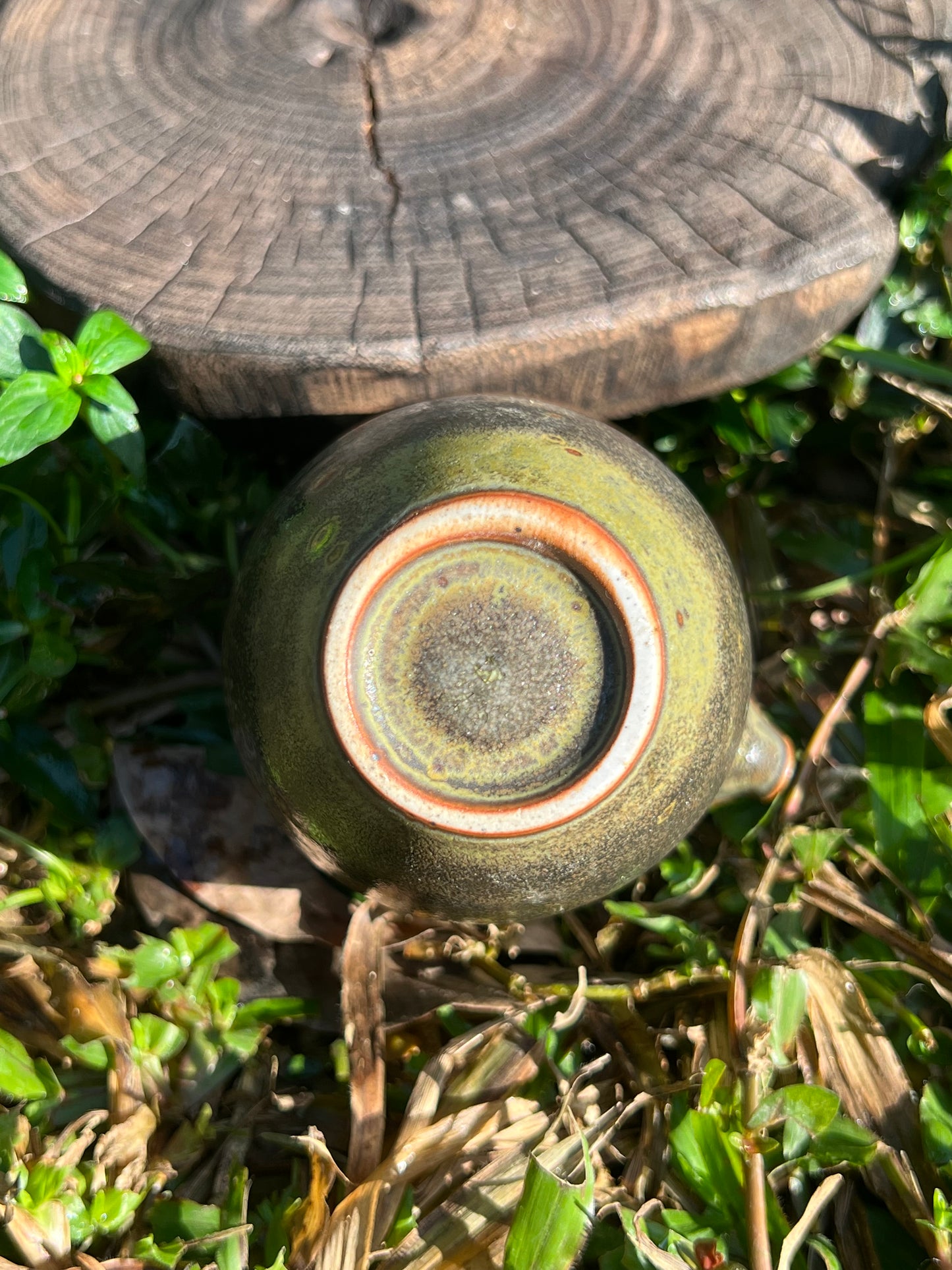 Fair cup Pottery Handmade Green Glaze Cup Handcrafted Gongdaobei Artwork Gongfu Teaware Japanese Ceramic