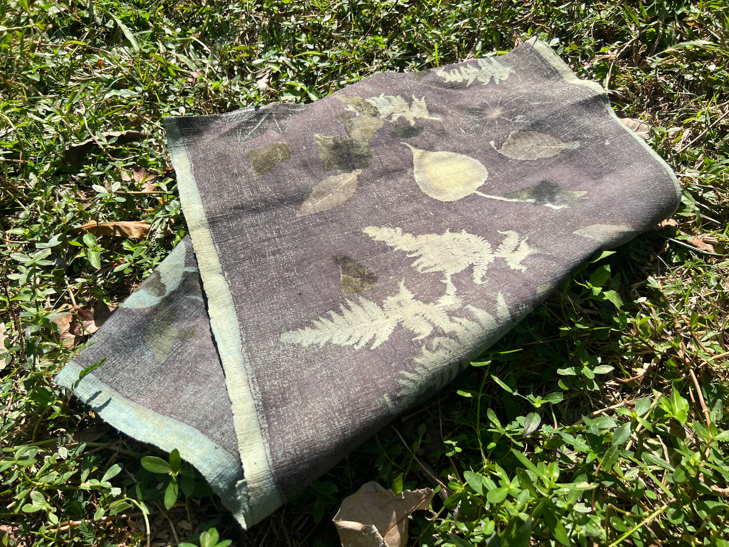 Hand Dyed Tea Table Cloth Plant Dyed Cotton Tea Mat Natura Dye Chabu Chaxi