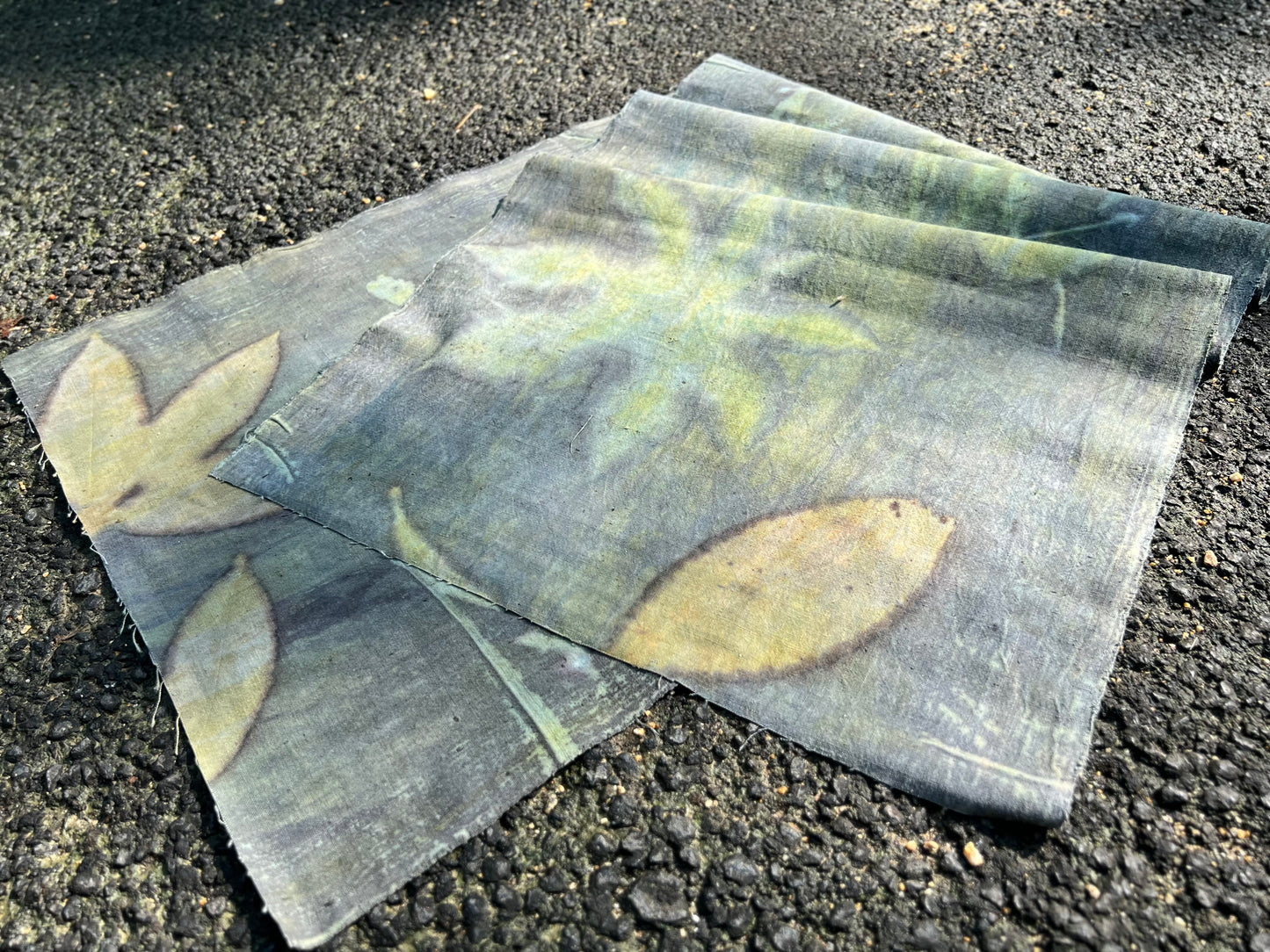Hand Dyed Plant Dyed Tea Table Cloth Pure Cotton Tea Mat Chabu Chaxi