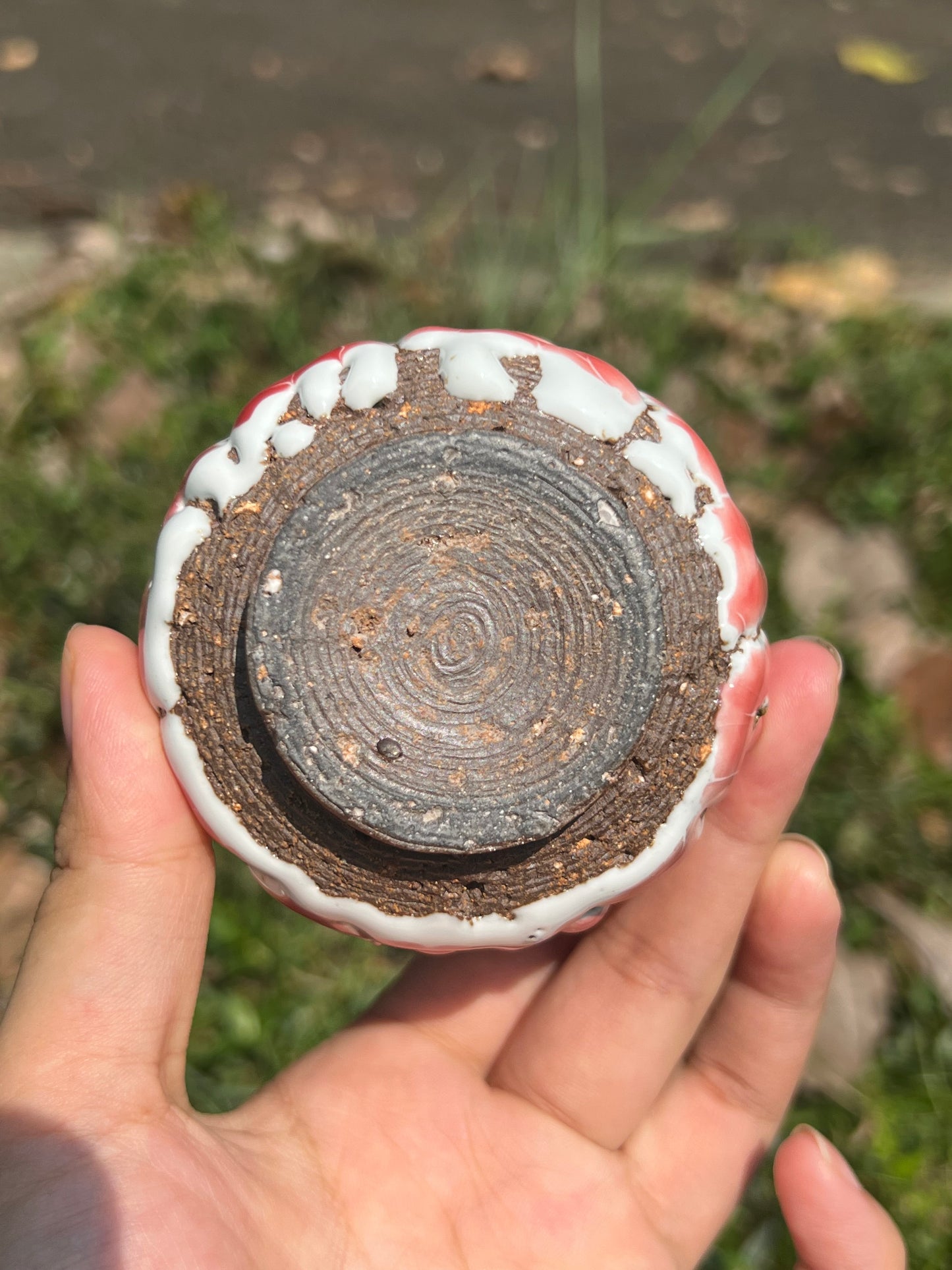 Pottery Fambe Shino Ware Handmade Raw Ore Teacup Handcrafted Teacup Artwork Gongfu Teaware Japanese Chinese Jingdehzhen Pottery