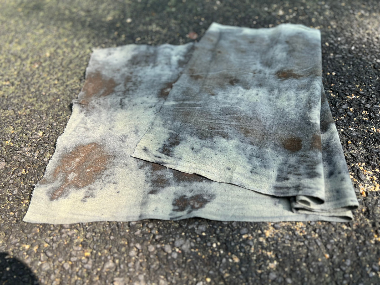 Hand Dyed Tea Table Cloth Natura Plant Dyed Cotton Tea Mat Chabu Chaxi