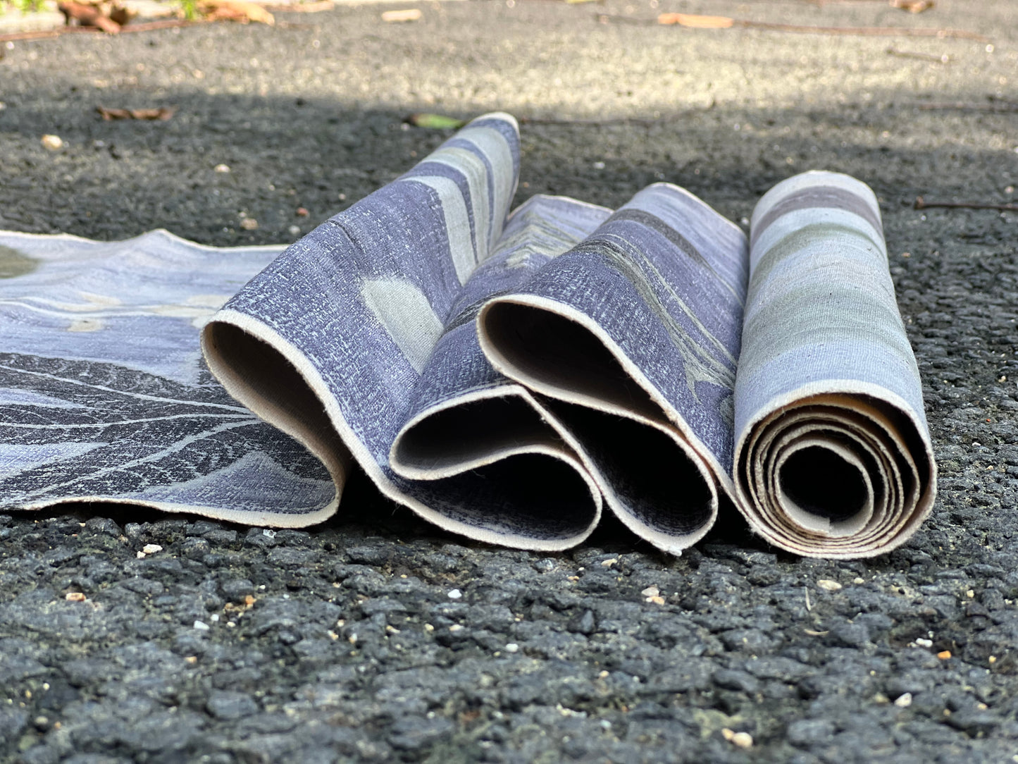 Hand Dyed Tea Mat Natura Plant Dyed Cotton Tea Table Cloth Chabu Chaxi