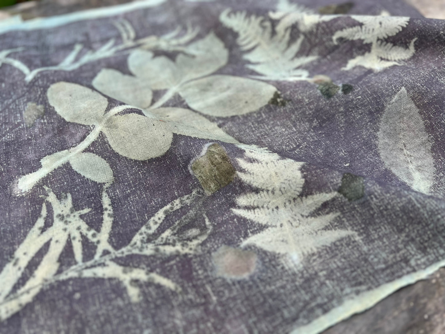 Hand Dyed Tea Table Cloth Plant Dyed Cotton Tea Mat Natura Dye Chabu Chaxi