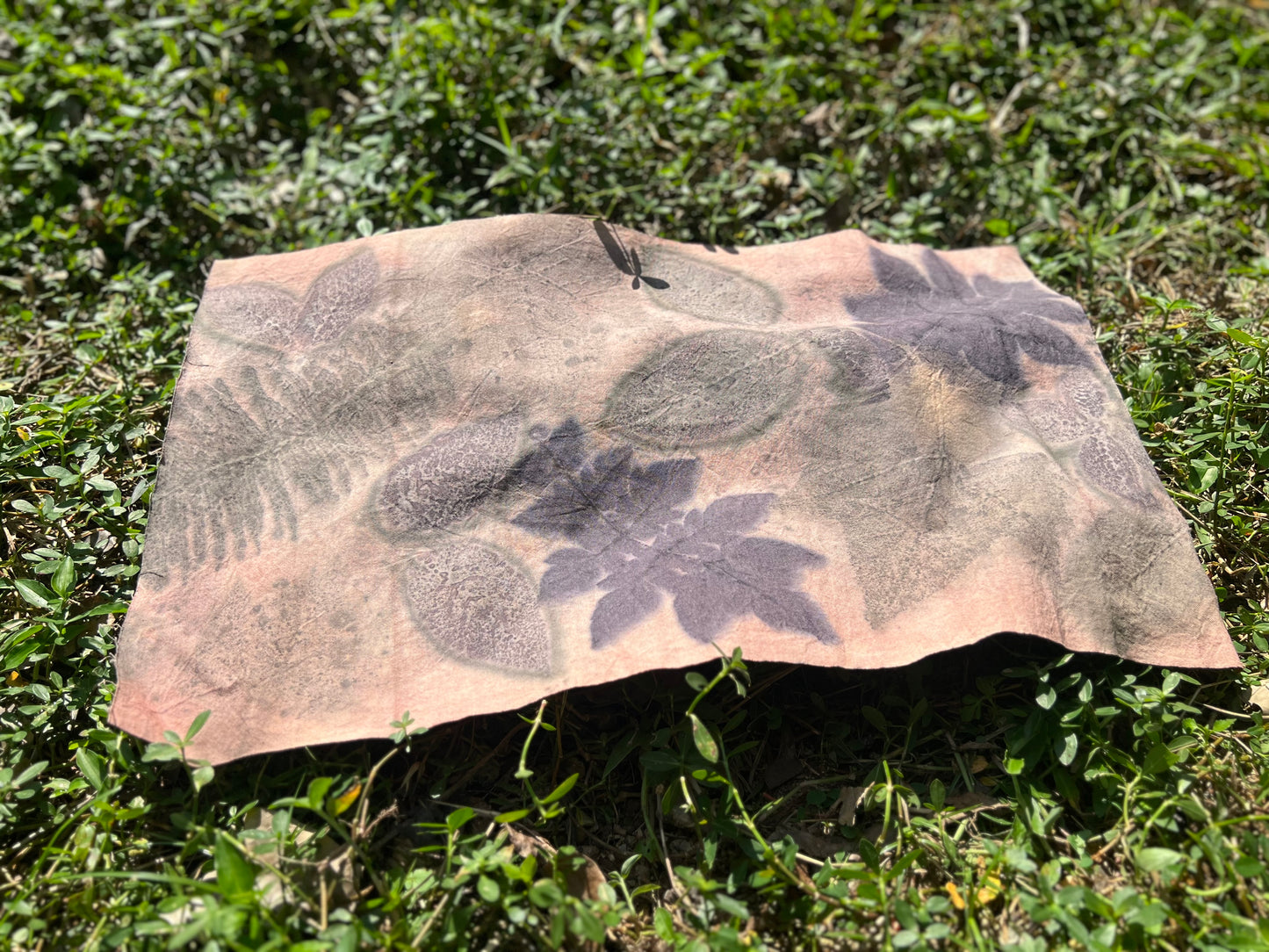 Hand Dyed Tea Table Cloth Plant Dyed Two Sides Cotton Tea Mat Nature Dye Chabu Chaxi