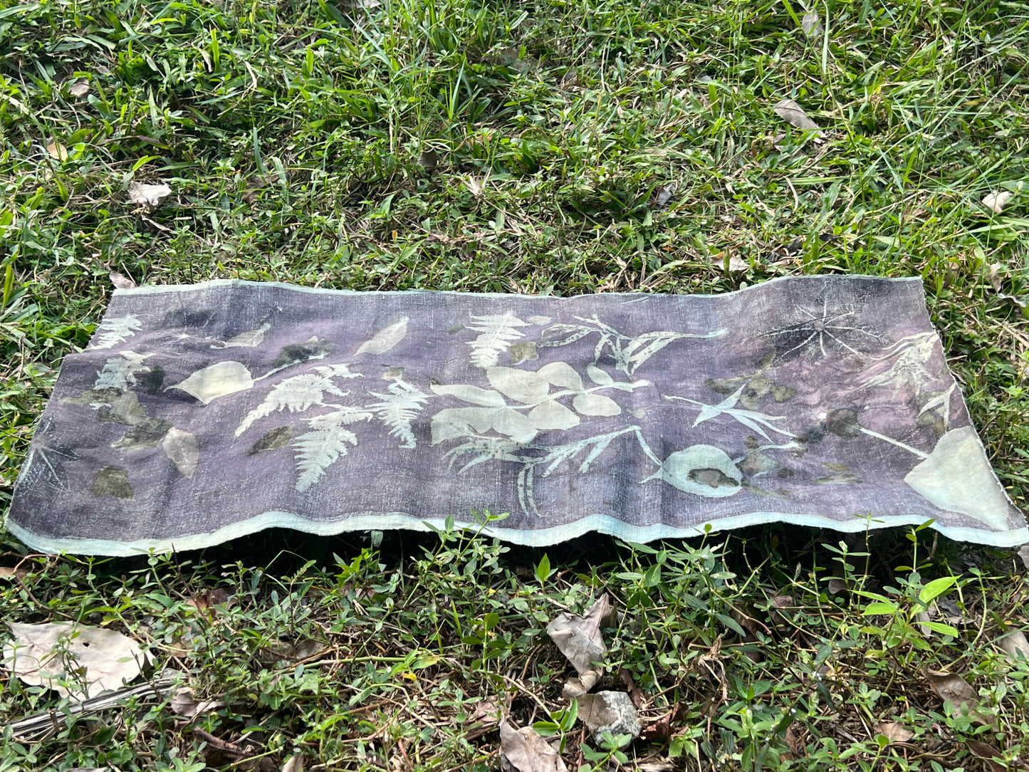 Hand Dyed Tea Table Cloth Plant Dyed Cotton Tea Mat Natura Dye Chabu Chaxi