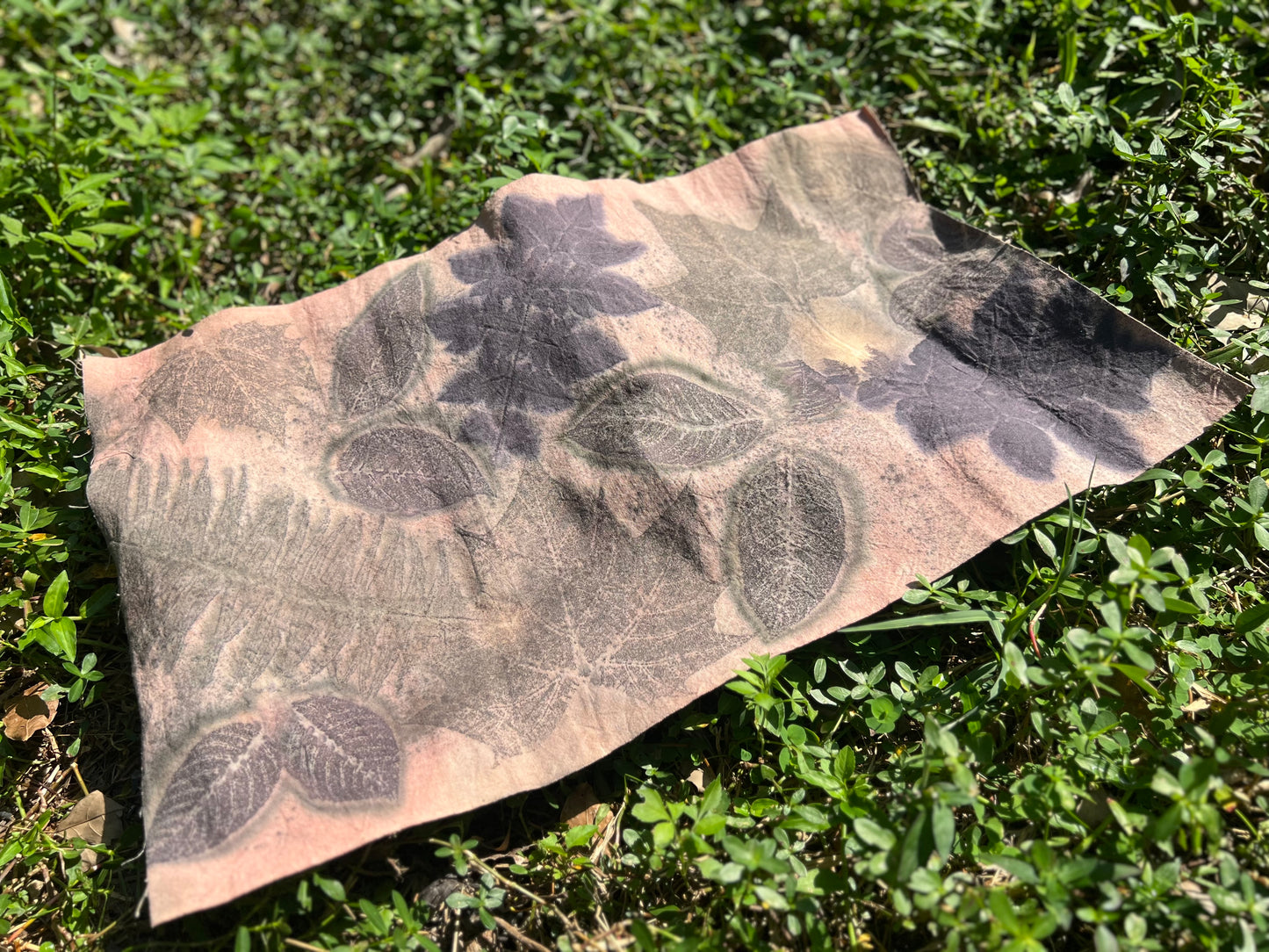 Hand Dyed Tea Table Cloth Plant Dyed Two Sides Cotton Tea Mat Nature Dye Chabu Chaxi