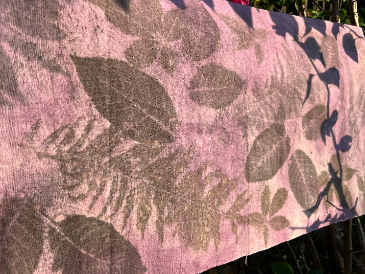 Hand Dyed Tea Table Cloth Tea Mat Plant Dyed Pure Cotton Purple Color Chabu Chaxi