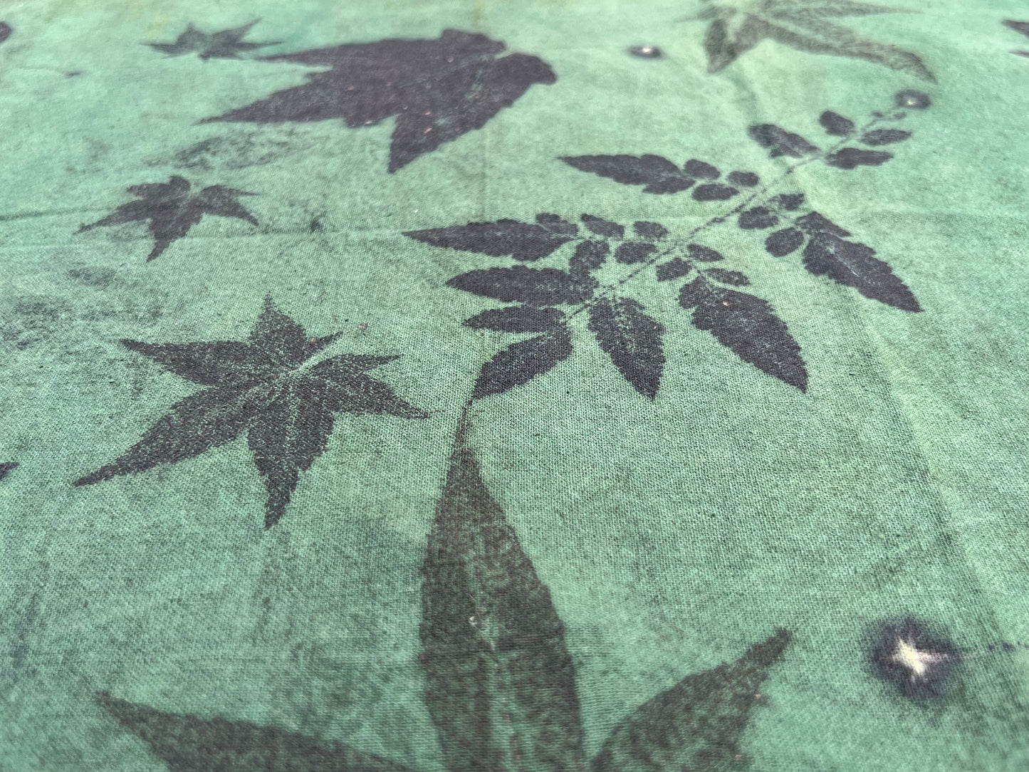 Tea Table Cloth Hand Dyed Plant Dyed Cotton Tea Mat Natura Dye Chabu Chaxi