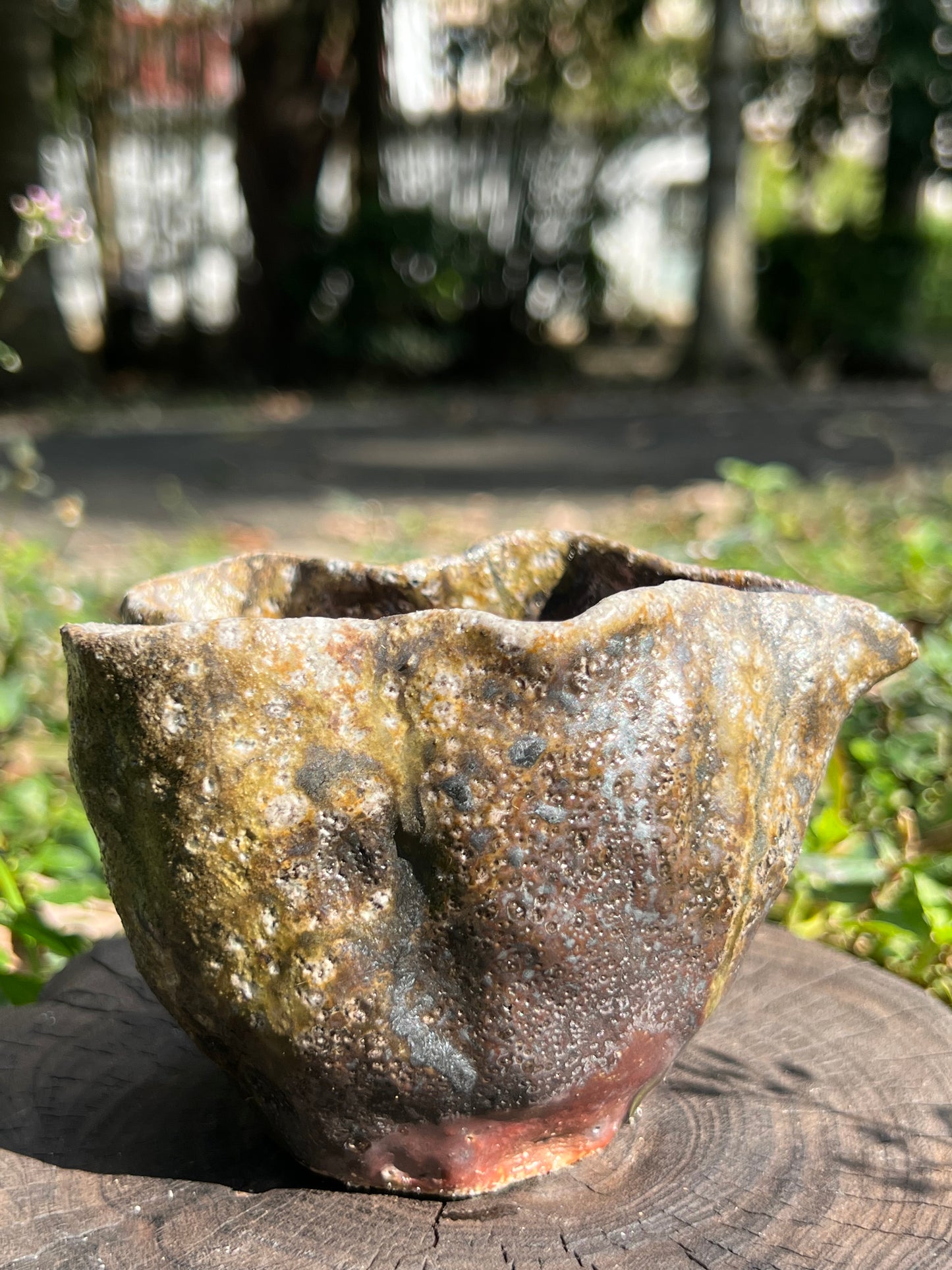 This is a woodfired pottery faircup gongdaobei
