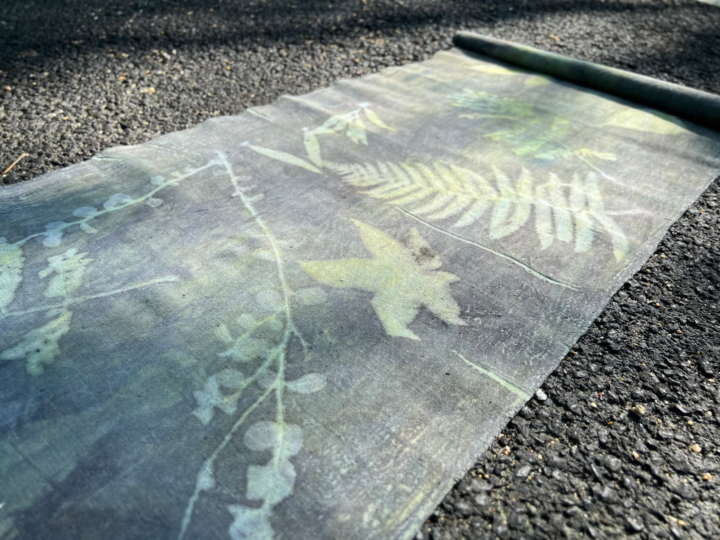 Hand Dyed Plant Dyed Tea Table Cloth Pure Cotton Tea Mat Chabu Chaxi