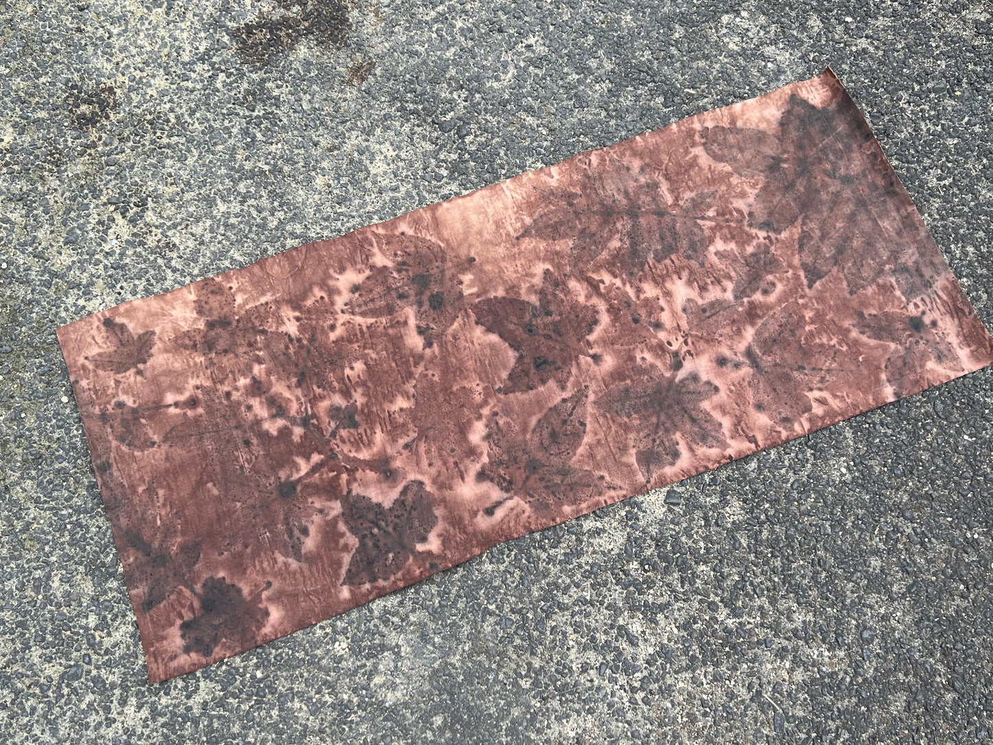 Tea Table Cloth Hand Dyed Plant Dyed Cotton Tea Mat Natura Dye Chabu Chaxi Reddish Brown Color