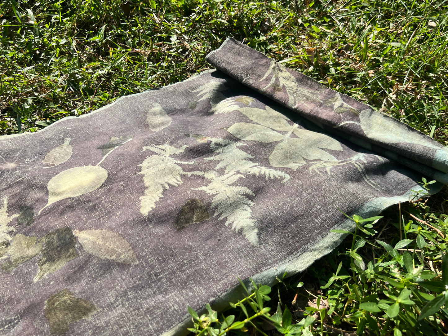Hand Dyed Tea Table Cloth Plant Dyed Cotton Tea Mat Natura Dye Chabu Chaxi