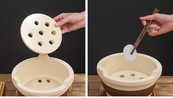 This is a pottery stove