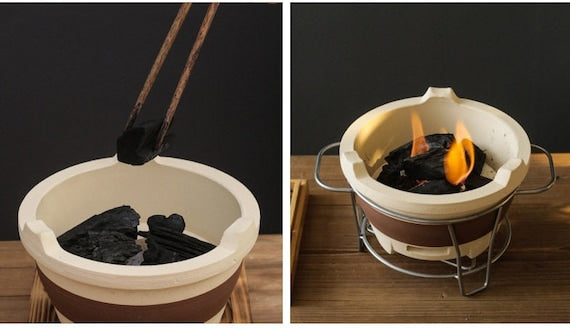 This is a pottery stove