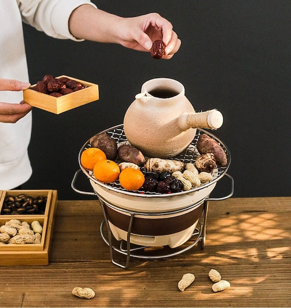 Handamde Chinese Cooking Pot Charcoal Tea Food Pottery Stove