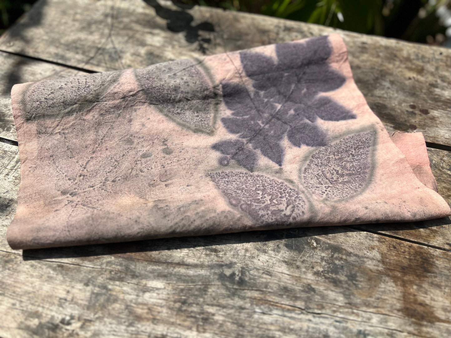 Hand Dyed Tea Table Cloth Plant Dyed Two Sides Cotton Tea Mat Nature Dye Chabu Chaxi