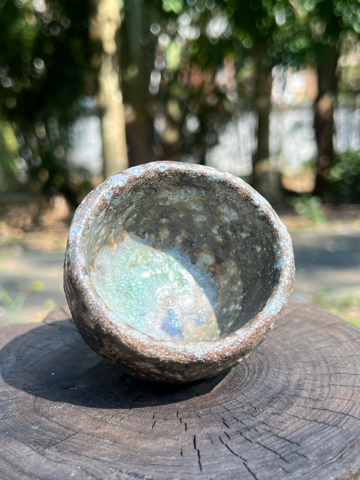 Woodfired Handmade Crude Pottery Teacup Gloss Unique Artwork Chinese Master Pottery Ceramic Japanese Ceramic Tea Ceremony