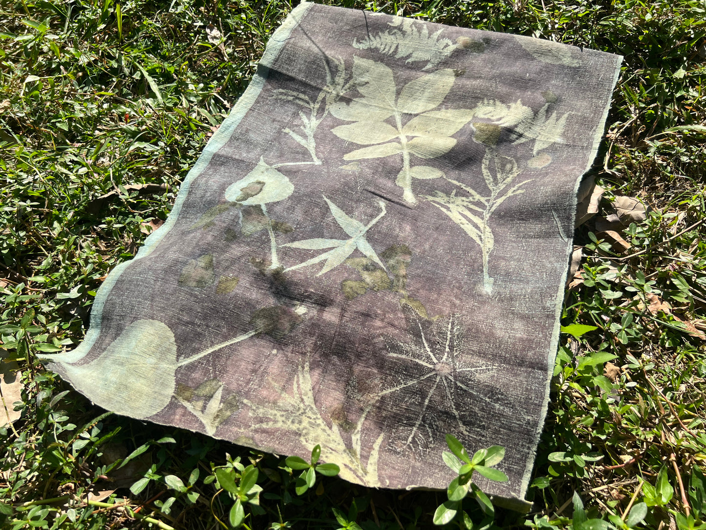 Hand Dyed Tea Table Cloth Plant Dyed Cotton Tea Mat Natura Dye Chabu Chaxi