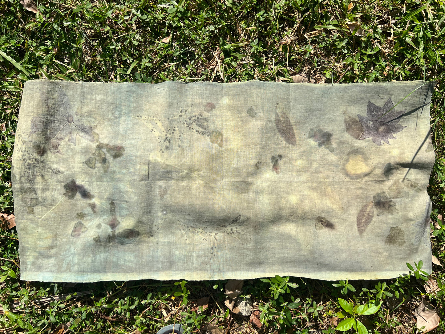 Hand Dyed Tea Table Cloth Plant Dyed Cotton Tea Mat Natura Dye Chabu Chaxi