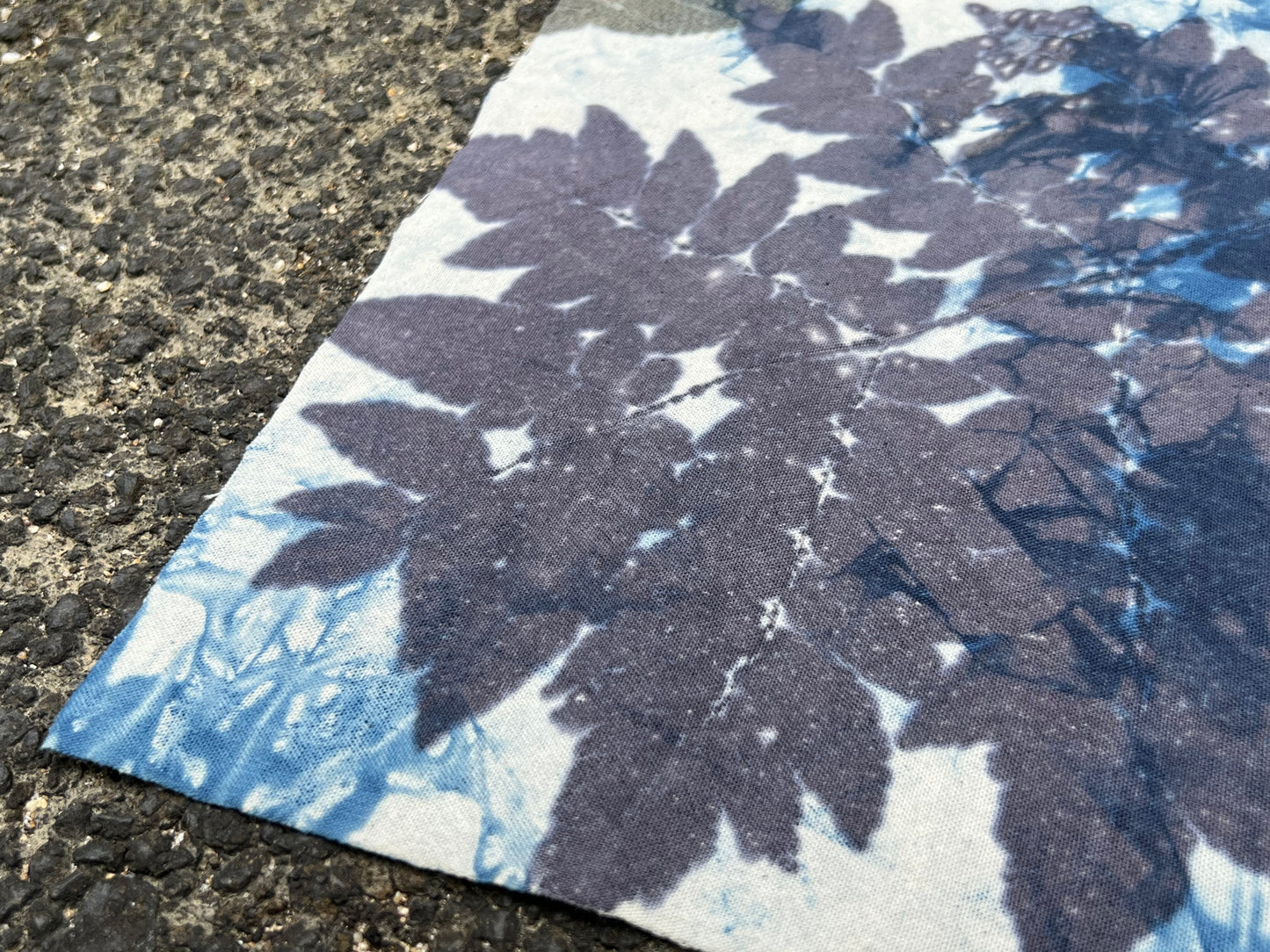 Hand Dyed Indigo Dyeing Tea Table Cloth Plant Dyed Cotton Tea Mat Natura Dye  Chabu Chaxi