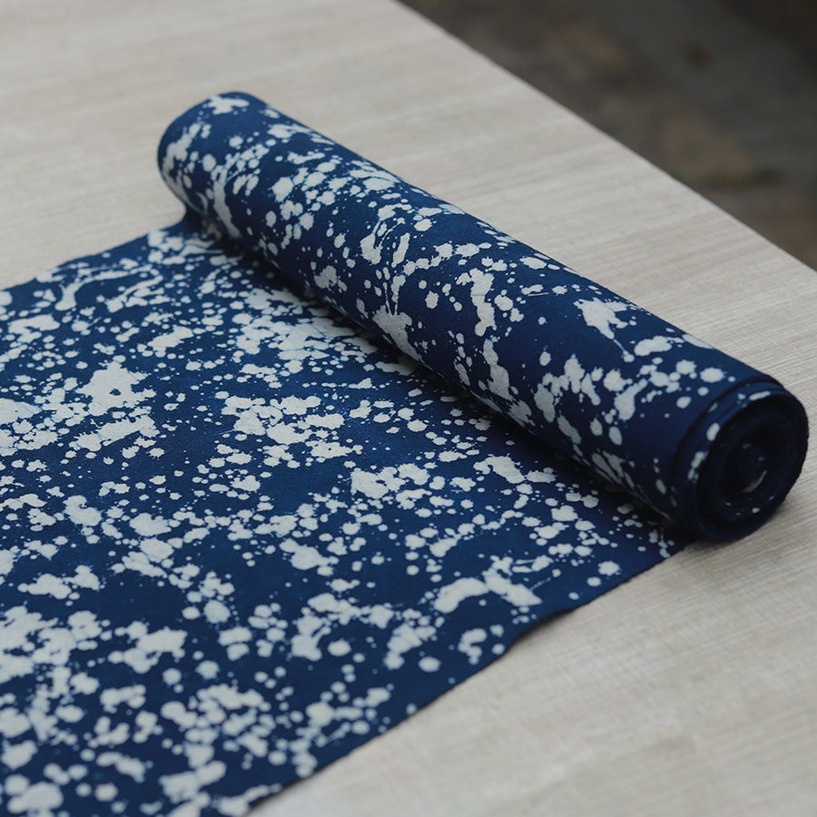 This is a Chinese Miao style batik table cloth tea mat