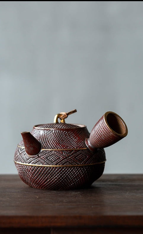 This is a pottery kettle