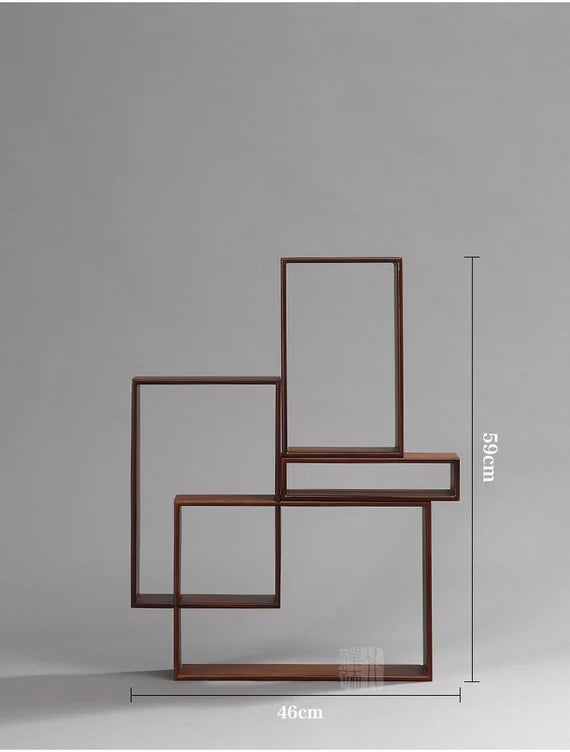 This is a bamboo combination shelf bamboo rack.this is a bamboo tea ware storage shelf