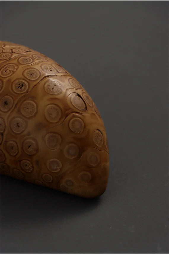 This is a bamboo root tea scoop