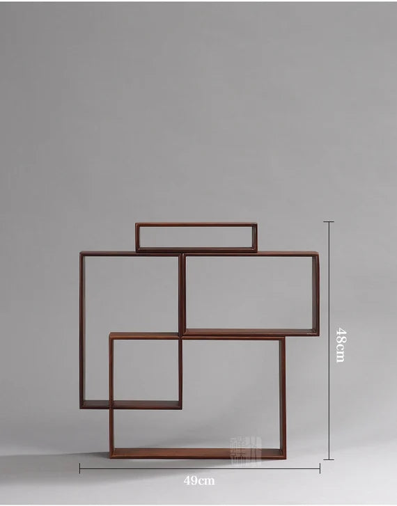 This is a bamboo combination shelf bamboo rack.this is a bamboo tea ware storage shelf