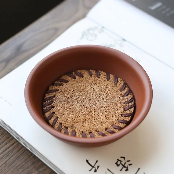 Tea Tray Handmade Chinese Zisha Tea Tray Antique Tea Boat Chinese Master Artwork Teapot Holder Tea Boat