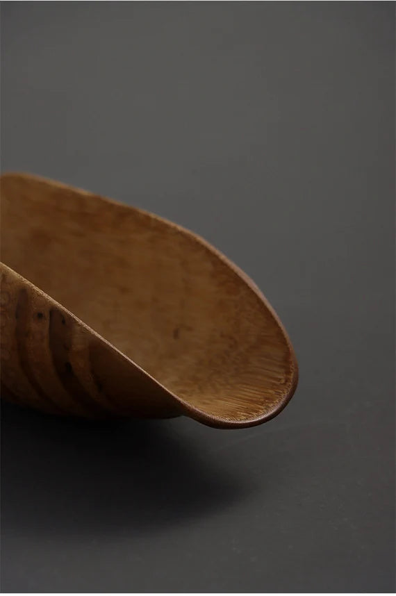 This is a bamboo root tea scoop
