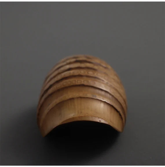 This is a bamboo root tea scoop