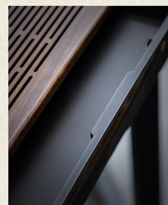 Bamboo Tea Tray Tea water Storage Large Drainage Dry Large Waterproof Tea Table Wet Tea Tray Tea Drainer