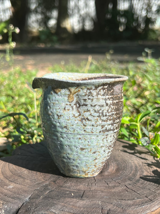 This is a woodfired pottery faircup gongdaobei