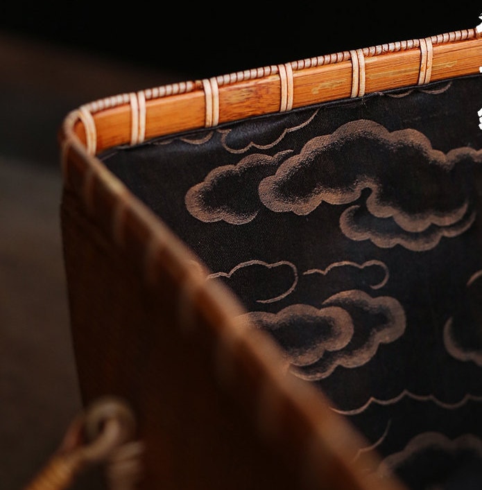 This is a bamboo weaving basket