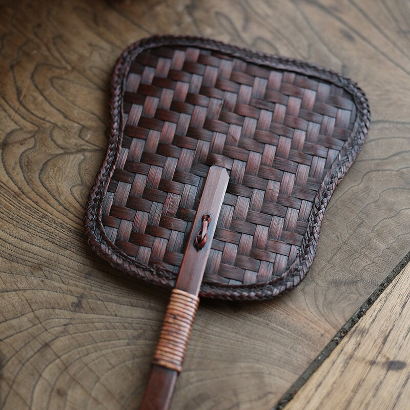 this is a bamboo weaving fan