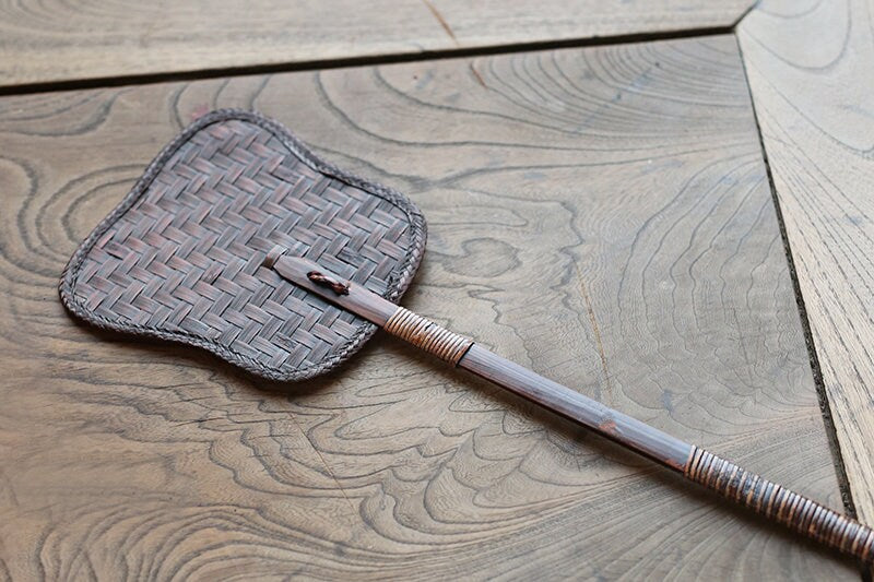 this is a bamboo weaving fan