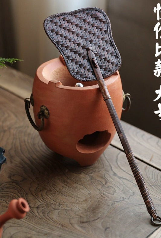 this is a bamboo weaving fan