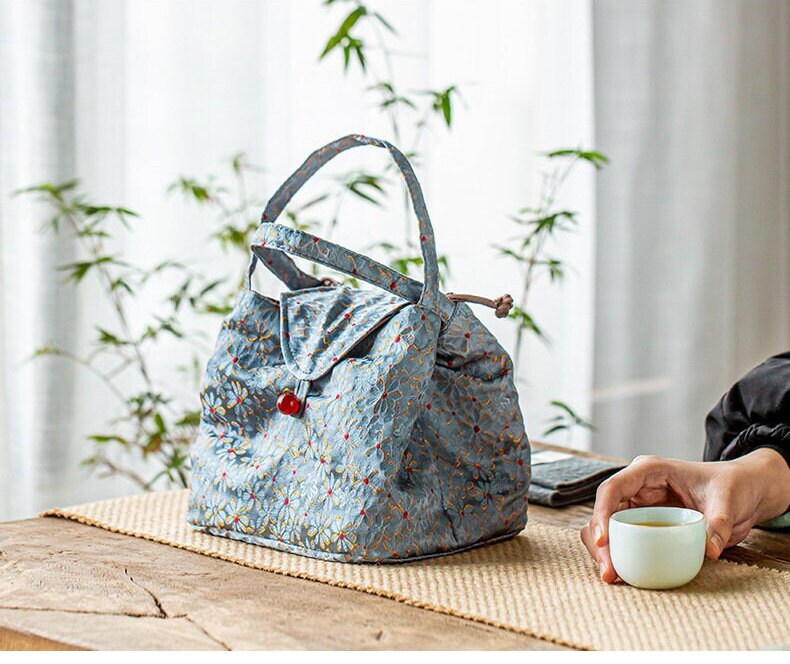 This is a brocade storage bag.this is a cloth tea bag