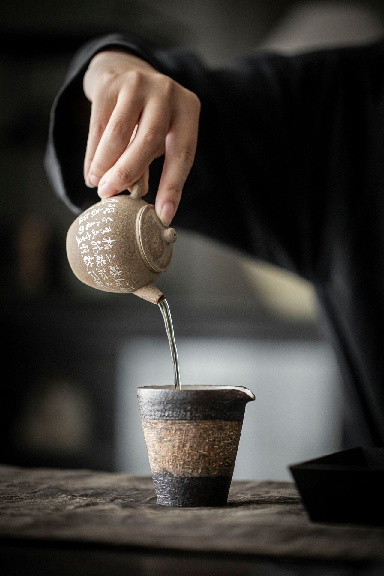 This is a pottery teapot