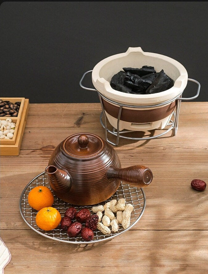 This is a pottery stove