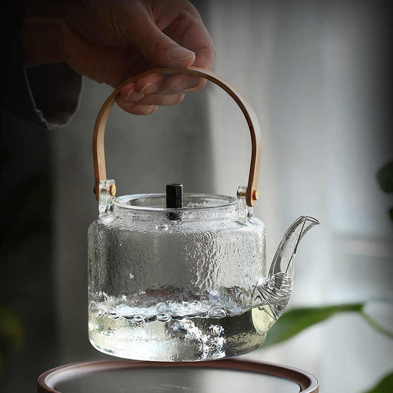 This is a glass teapot. This is a glass kettle