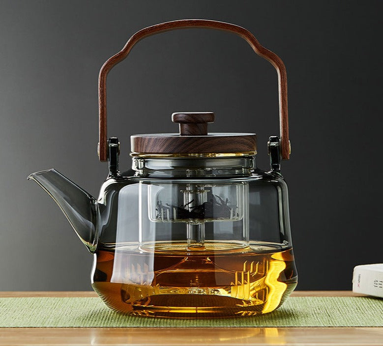 This is a glass kettle