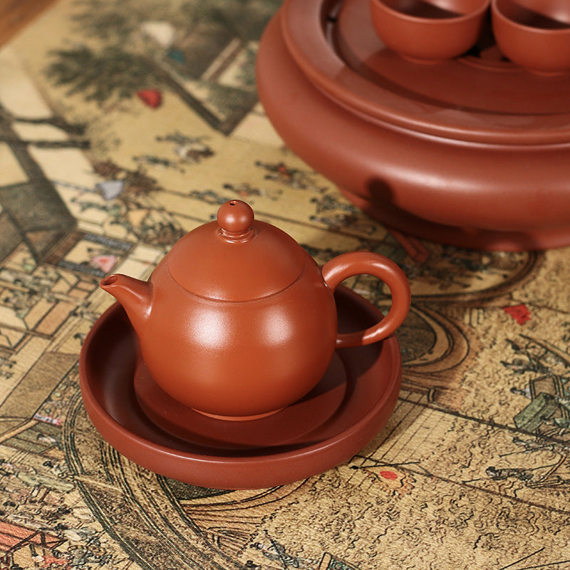 This is a Chaozhou teapot.this is Chaozhou red clay zhuni teapot