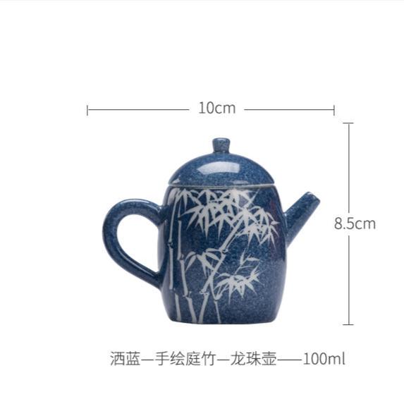 This is a ceramic teapot