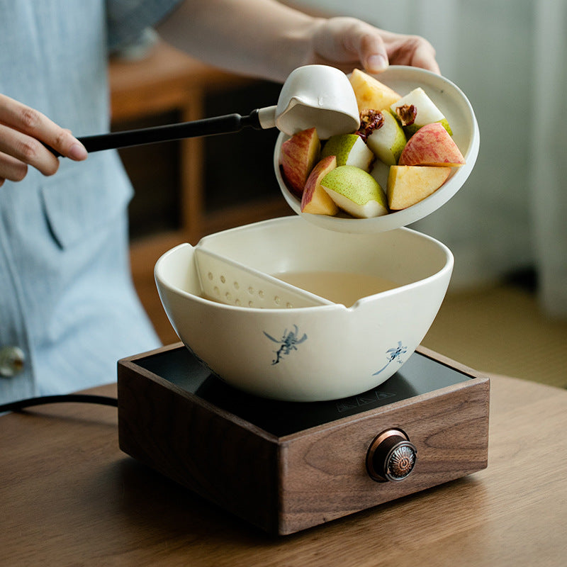 This is a pottery kettle