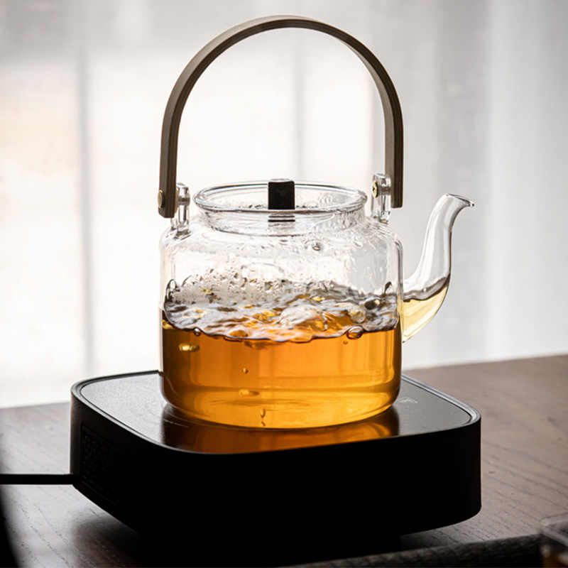 This is a glass teapot. This is a glass kettle