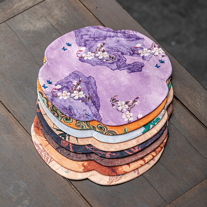 This is a silk brocade tea mat.this is a waterproof table cloth