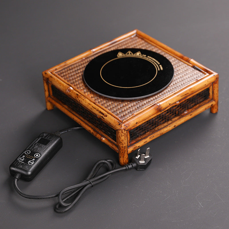 Chinese Electric Ceramic Heater Original Bamboo Weaving Designed Anti-water 1000W 220V Low Heating Voice