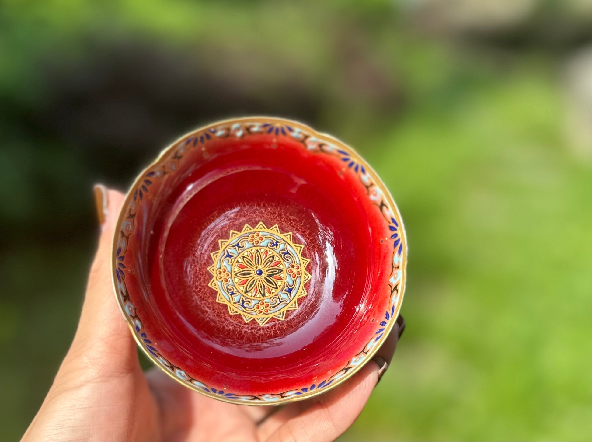 This is a Chinese Jingdezhen lang yao red-glazed lang yao hong teacup.this is a ceramic teacup